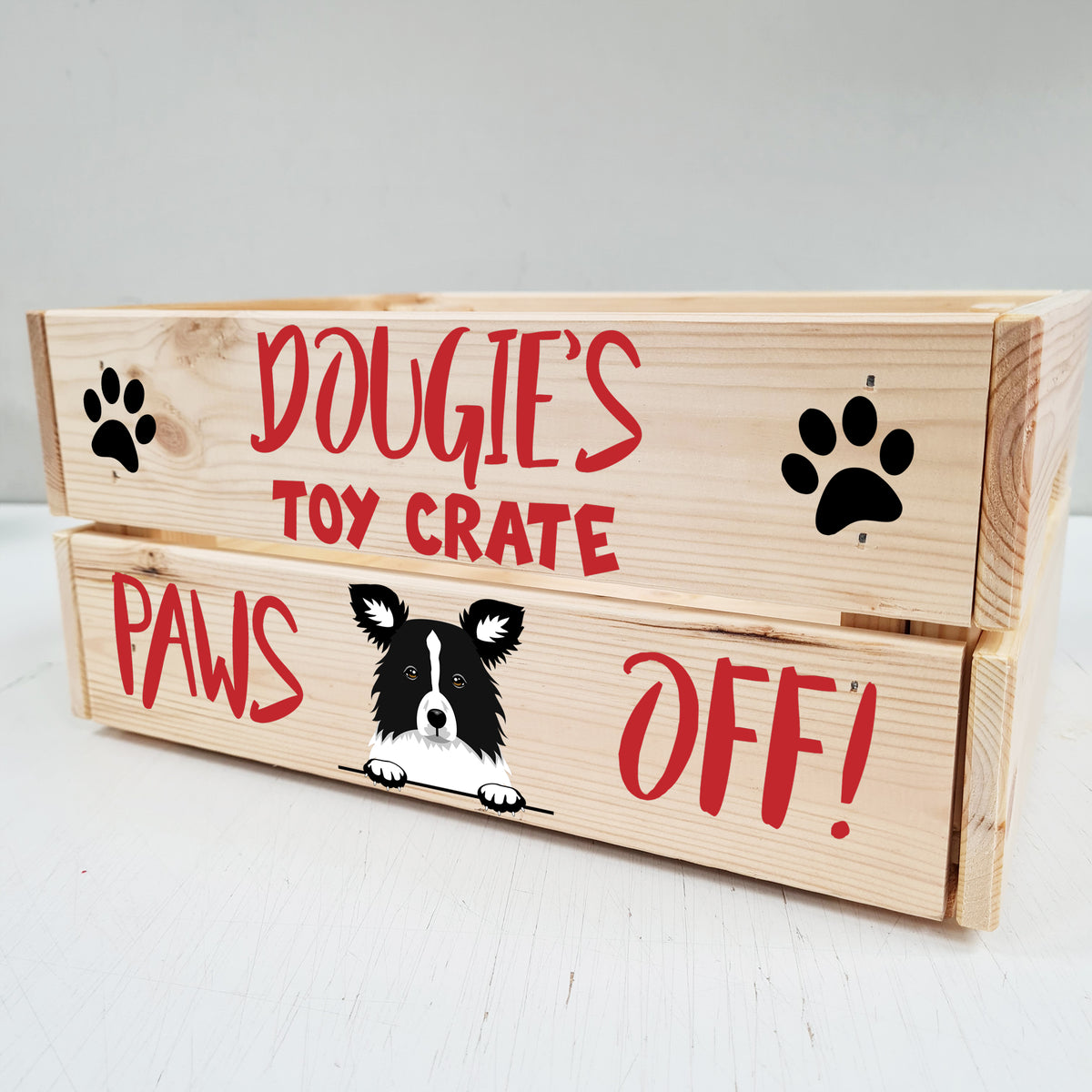Personalised Dog Toy Crate | Dog Breeds | Gift for Pet Owners & Lovers ...