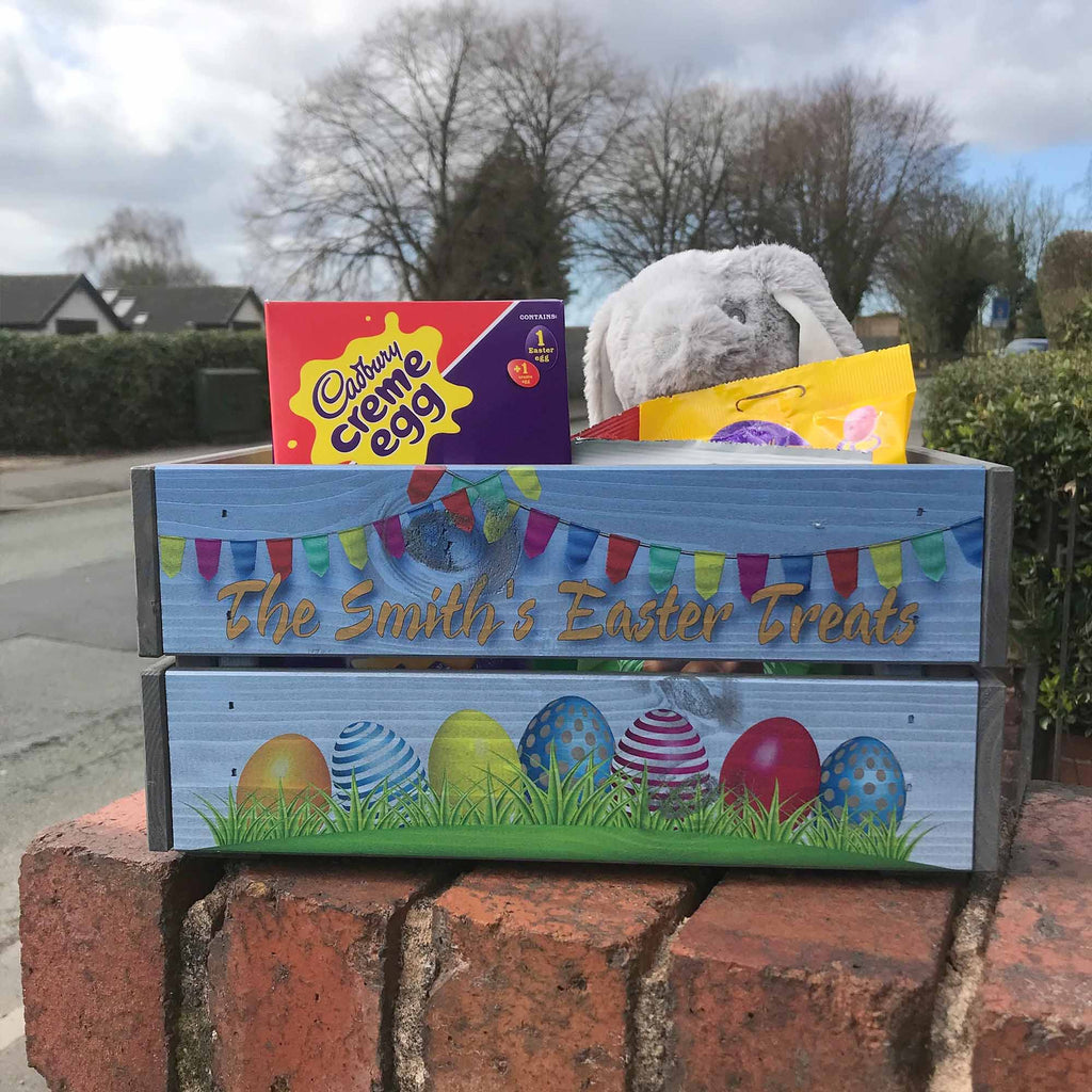 Easter Crate - Bunting & Eggs