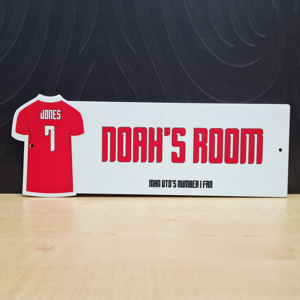 Football Shirt Bedroom Sign