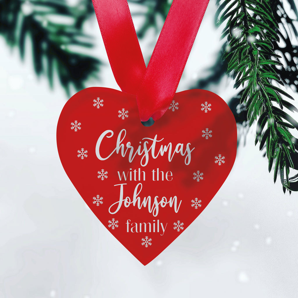 Christmas with the Family Heart Ornament