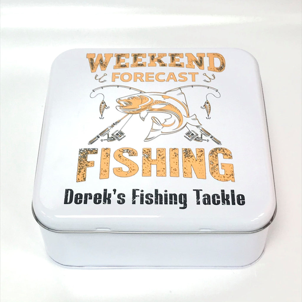 Personalised Fishing Tackle Tin, Fishing Storage