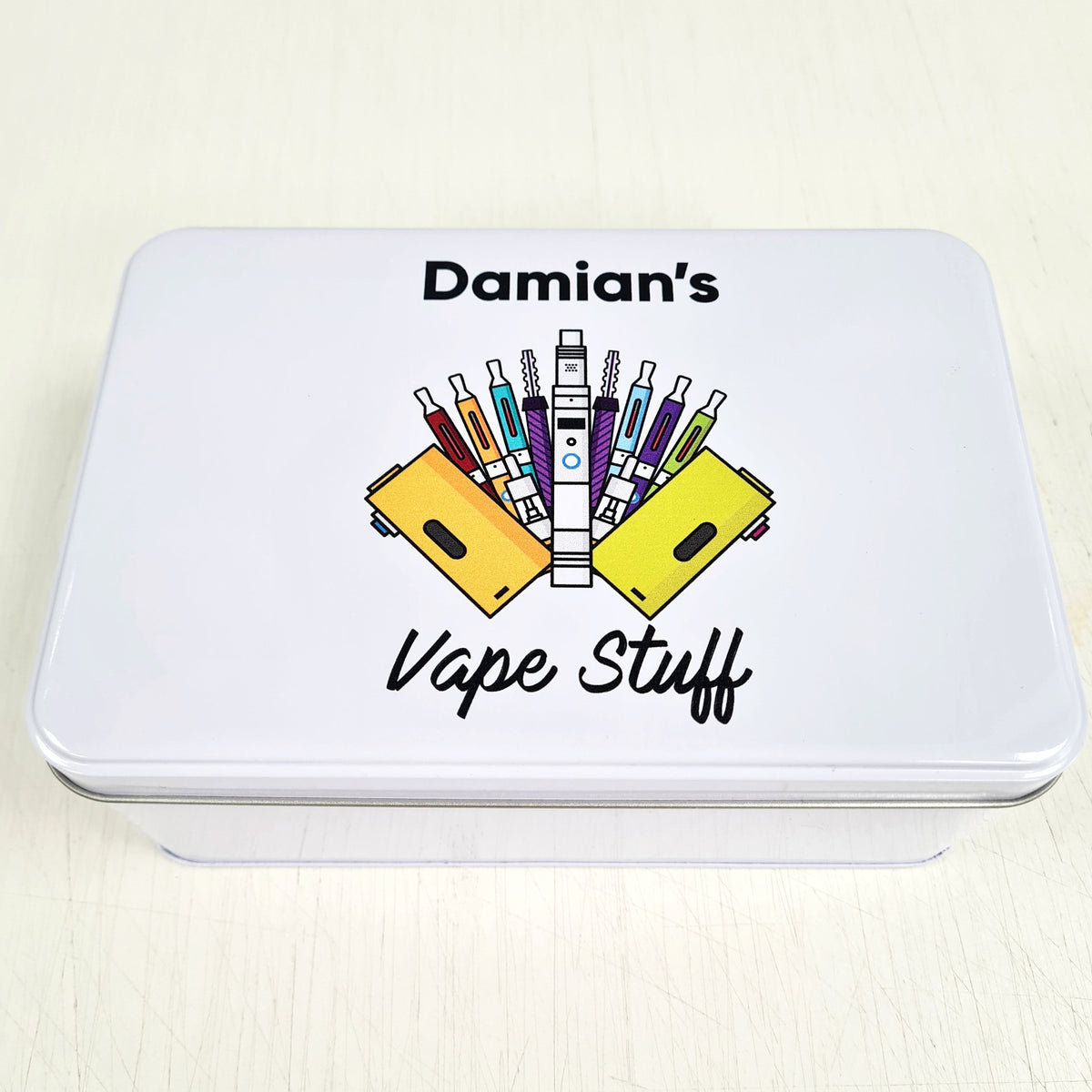 Personalised Vape Tin | Vaping Gifts | Vape Accessory Storage | Oh So ...