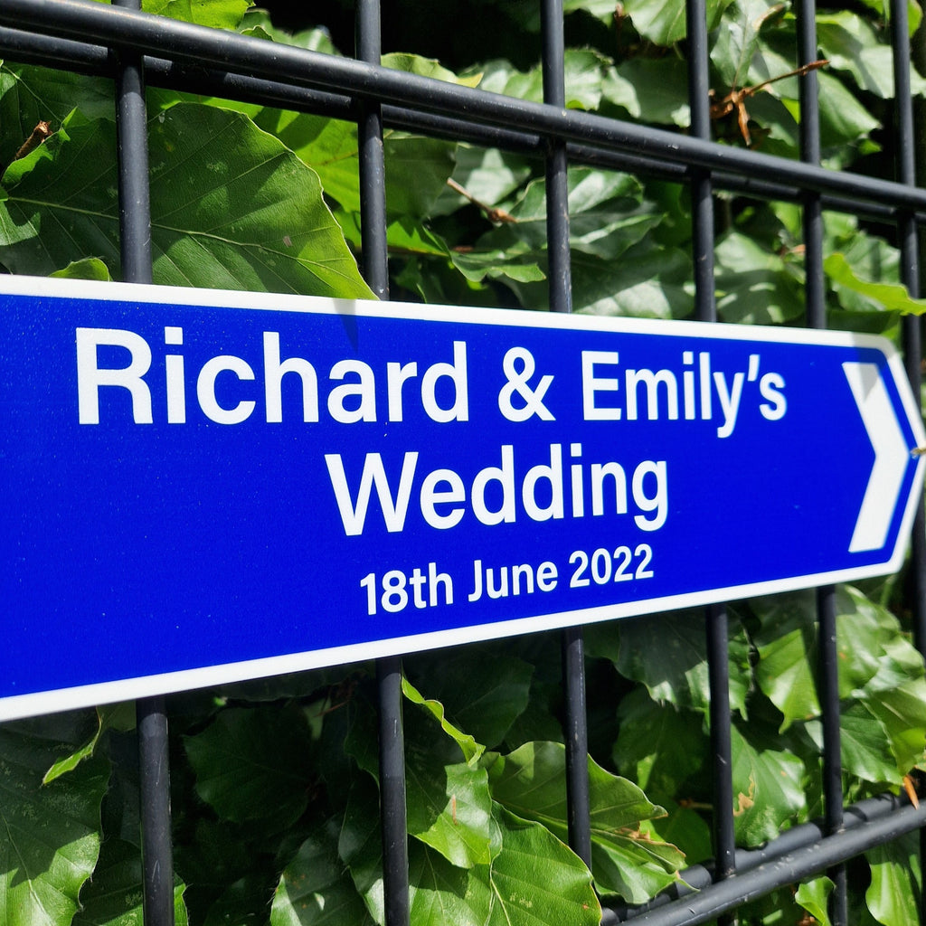 Wedding Street Sign