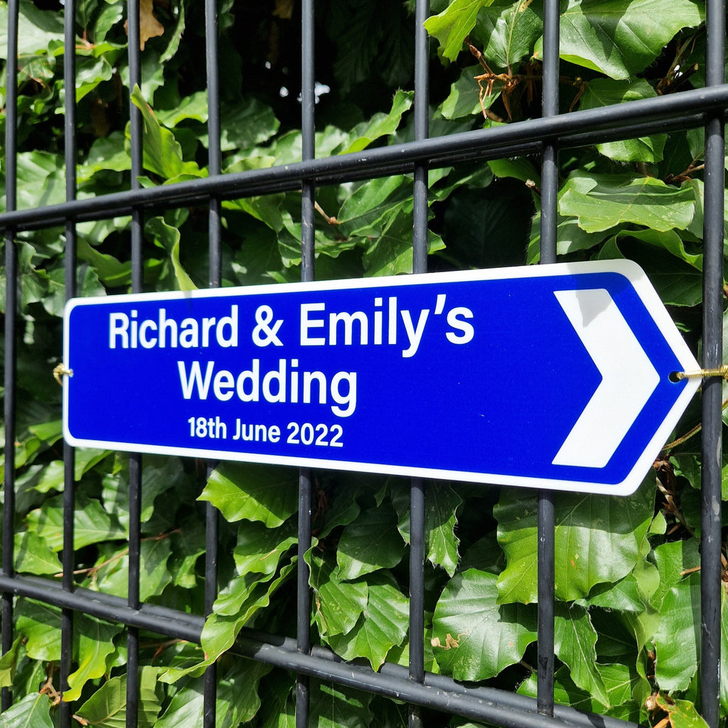 Wedding Street Sign