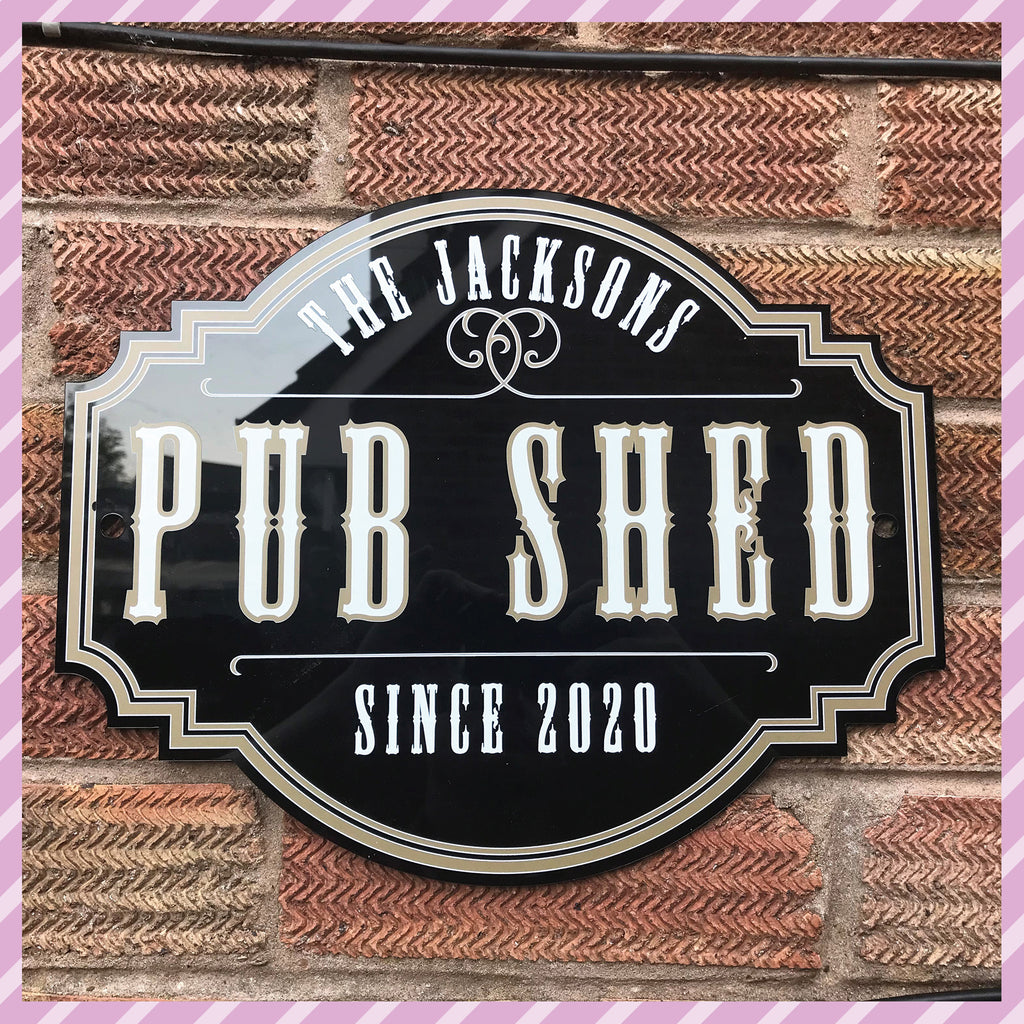 Pab Sign Personalised Pub Shed Sign | Garden Pub | Home Bar | Family Sign | Oh ...